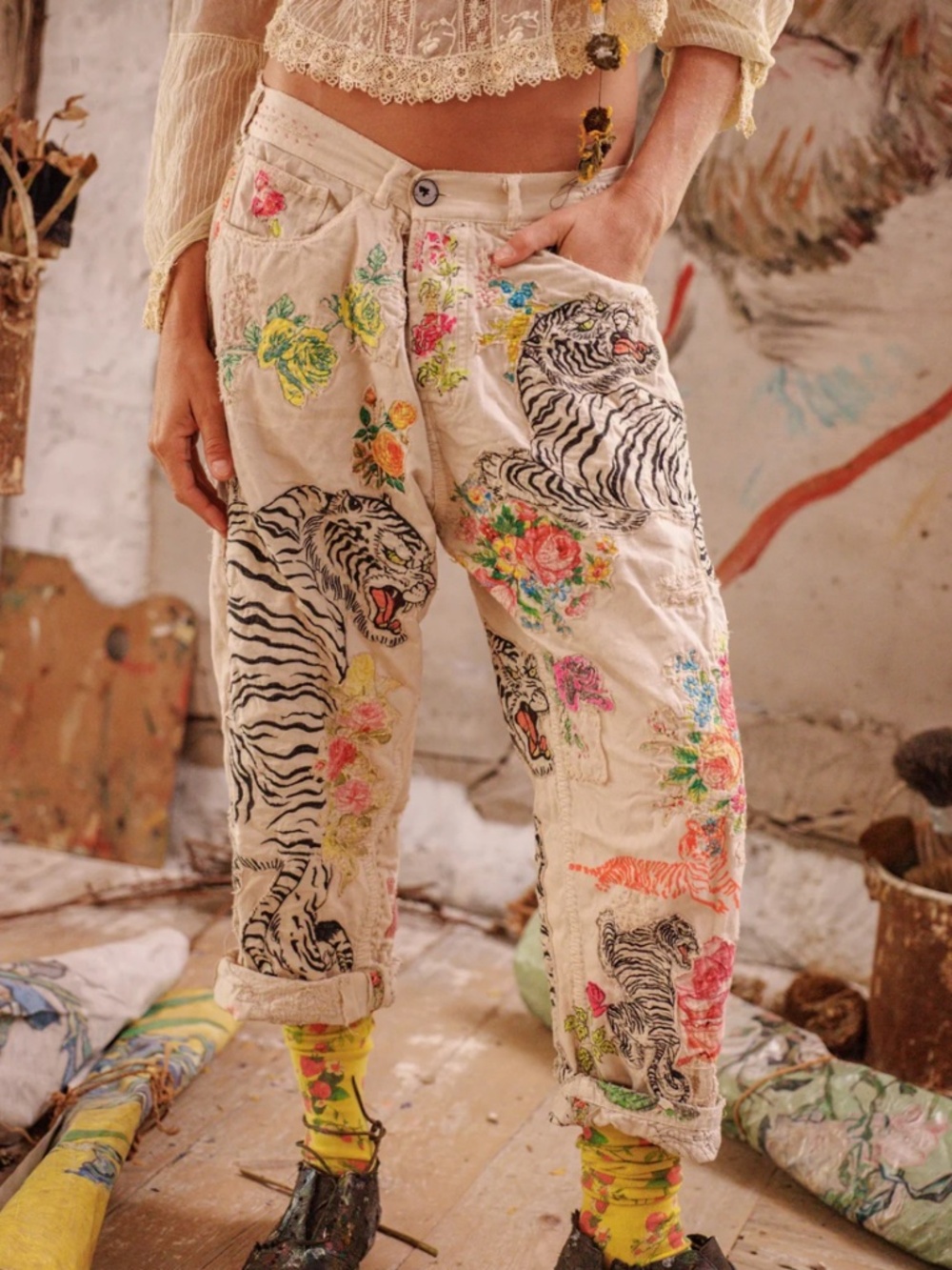 🐅MAGNOLIA PEARL MOON TIGER MINER DENIMS🐅